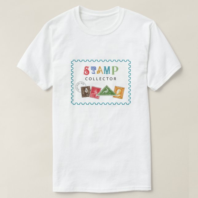 Frimärke Collector T Shirt (Design framsida)
