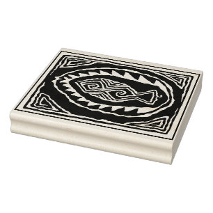 Frimärke för Clay, PeopleArt Fish Design Rubber Stämpel