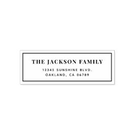 Frimärke för egen Returadress Självfärgande Stämpel