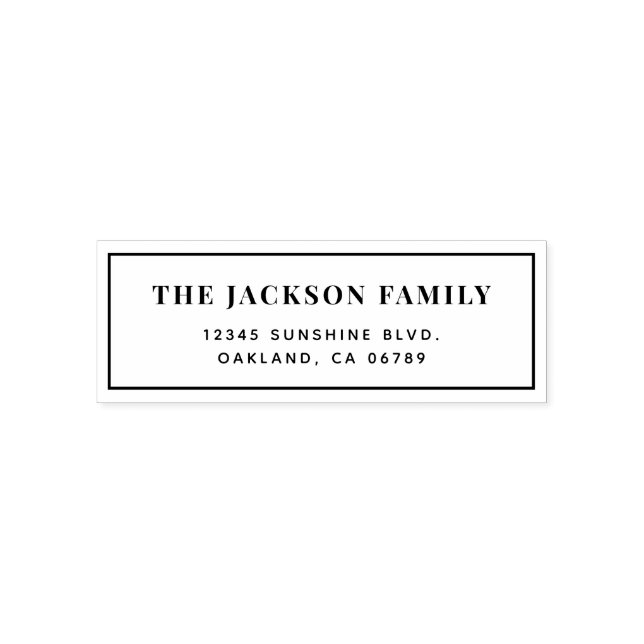 Frimärke för egen Returadress Självfärgande Stämpel (Design)