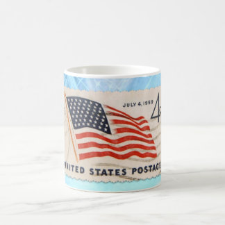 Frimärke för porto för independence kaffemugg