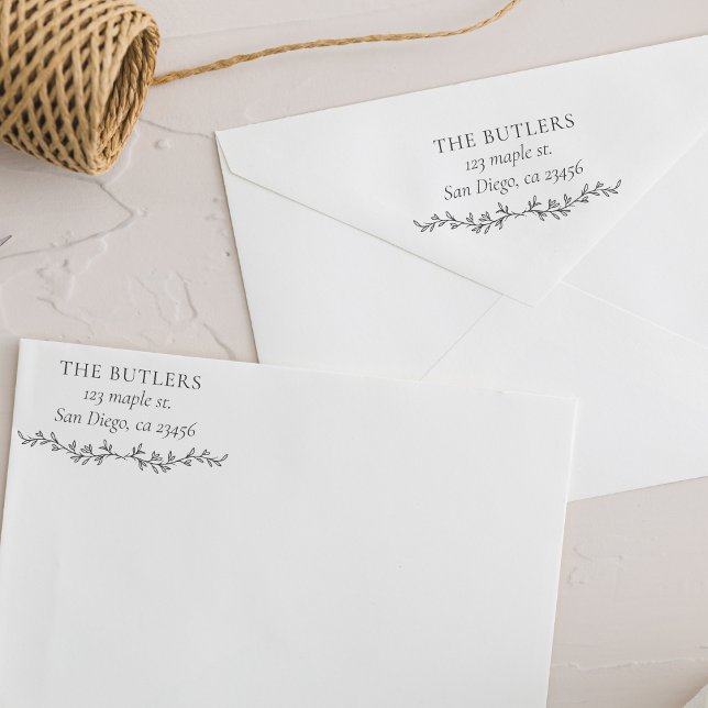 Frimärke för Returadressen för efternamn Självfärgande Stämpel (Skapare uppladdad)