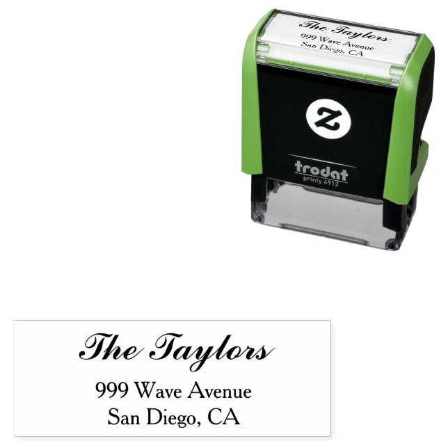 Frimärke för självständig Returadress i Namn Självfärgande Stämpel (In Situ)