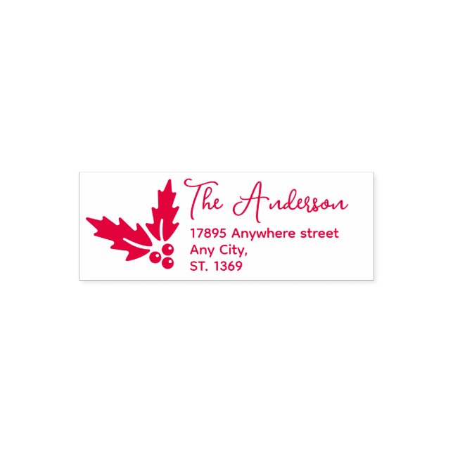 Frimärke för självtryckande Returadress Självfärgande Stämpel (Design)