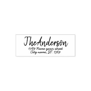 Frimärke för självtryckande Returadress Självfärgande Stämpel