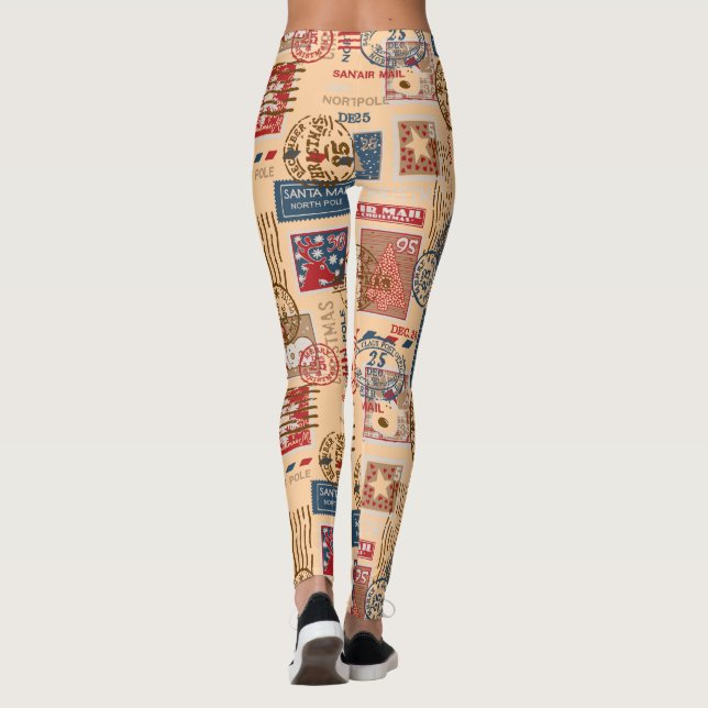 Frimärke-jul Leggings (Baksida)