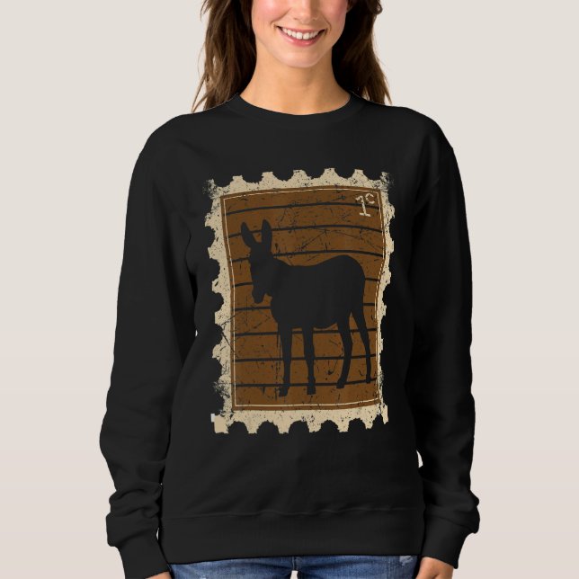 Frimärke Med En Åsna T Shirt (Framsida)