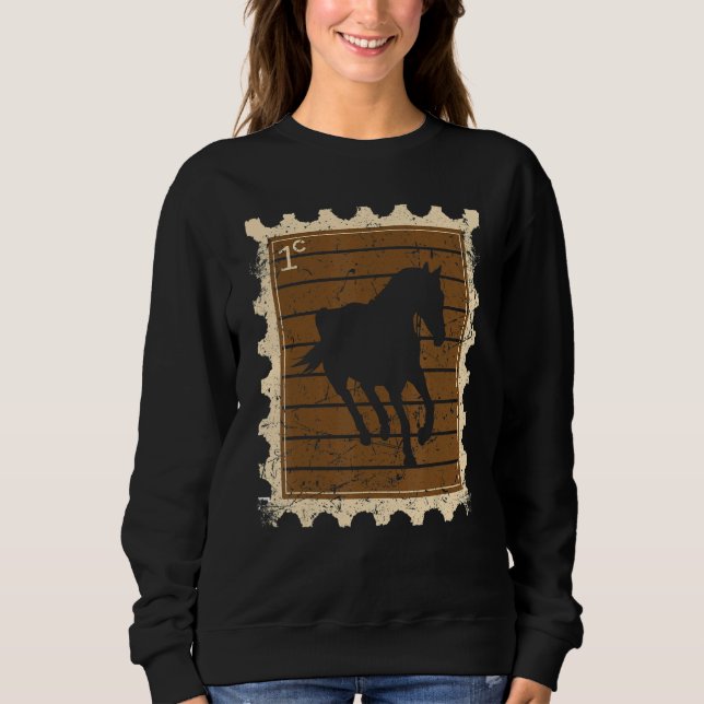 Frimärke Med En Häst 3 T Shirt (Framsida)