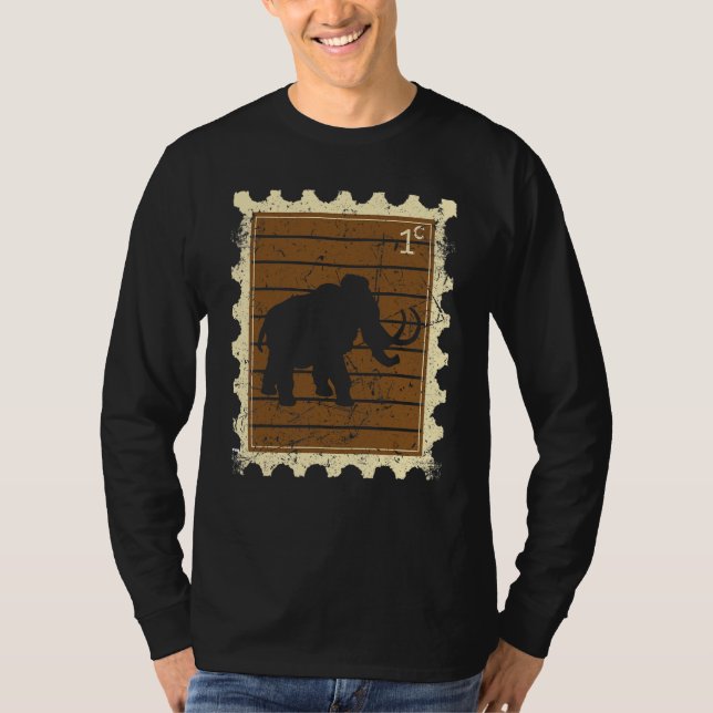 Frimärke Med En Mammut T Shirt (Framsida)