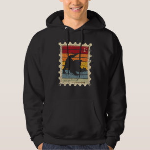 Frimärke Med En Solnedgång Kattunge Hoodie