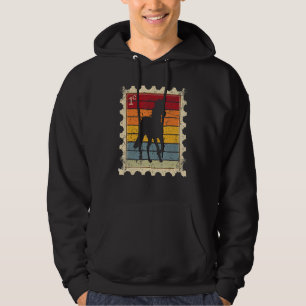 Frimärke Med En Solnedgångshäst Hoodie