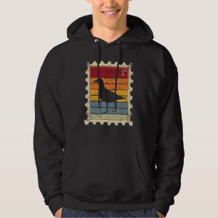 Frimärke med en solnedgångsmåse hoodie