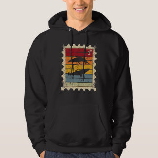 Frimärke med en solnedgångsvalar hoodie
