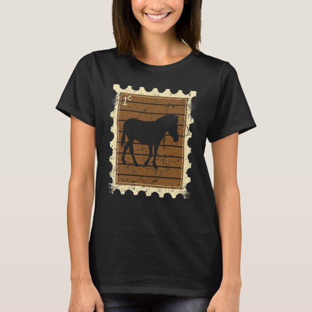 Frimärke Med En Zebra T Shirt (Framsida)