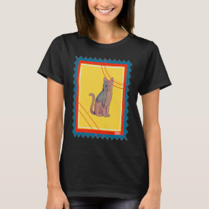 Frimärke rymdsatser i Postage Alien T Shirt
