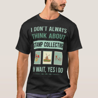 Frimärke Samlar in Frimärke filatelist T Shirt