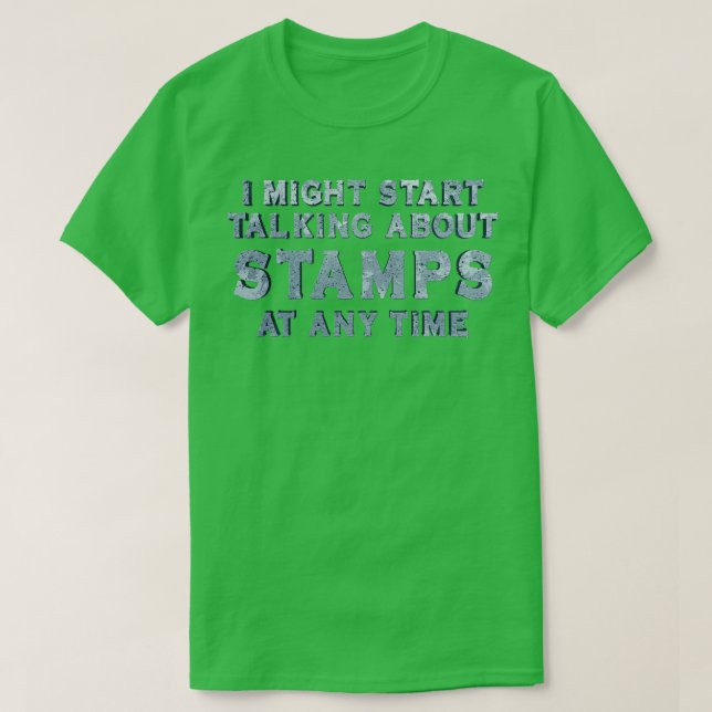 Frimärke samlar in t shirt (Design framsida)