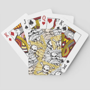 Frimärke Skull Casinokort