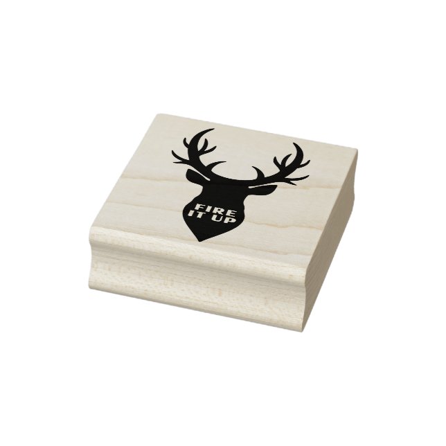 FRIMÄRKE - Stag + avfyra konst frimärke Stämpel (Stämpel)