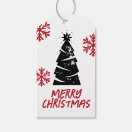 Frimärke stil julgåva Märkre Presentetikett