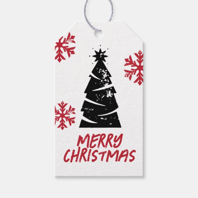 Frimärke stil julgåva Märkre Presentetikett (Framsidan)