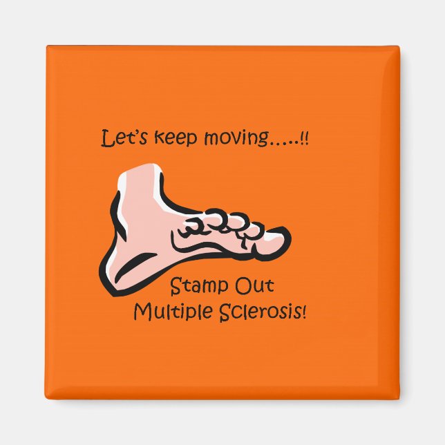 Frimärke ut MS-magnet Magnet (Framsidan)