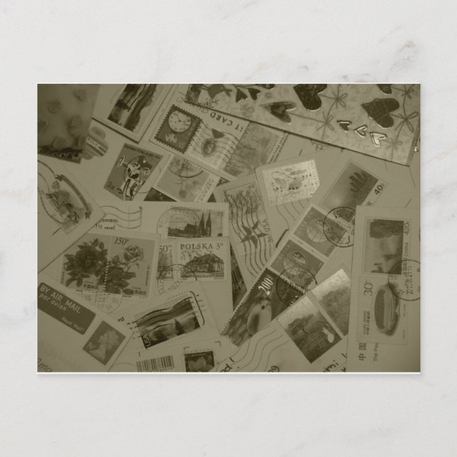 frimärke vykort (Framsida)