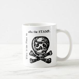 Frimärket agerar satir kaffemugg