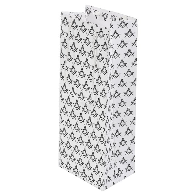 Frimurar Masonic Square och kompass Frimureri (Framsidan Vinklad)