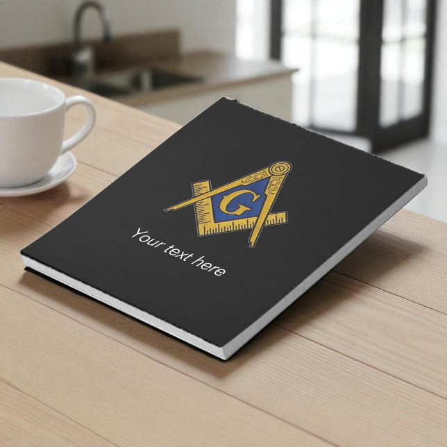 Frimurare Masonic Square Kompass Anteckningsblock (Skapare uppladdad)