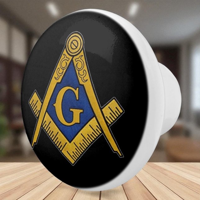 Frimurare Masonic Svart och guld Knopp (Skapare uppladdad)