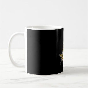 Frimurare (svart & guld) kaffemugg