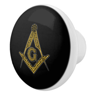 Frimurare (svart & guld) knopp