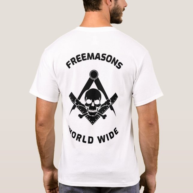 frimurare världen över t shirt (Baksida)