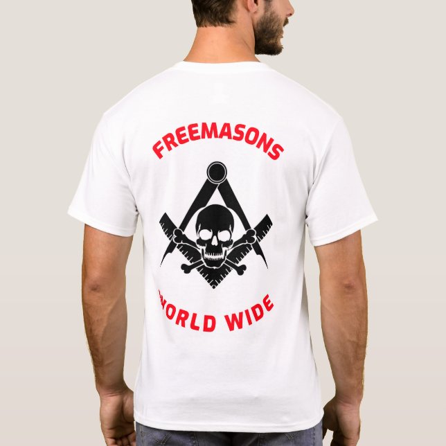 frimurare världen över t shirt (Baksida)
