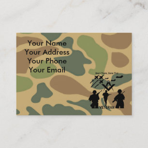 Frimuraremilitärveteran Visitkort