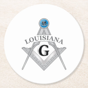 Frimursboende i delstaten Louisiana Underlägg Papper Rund