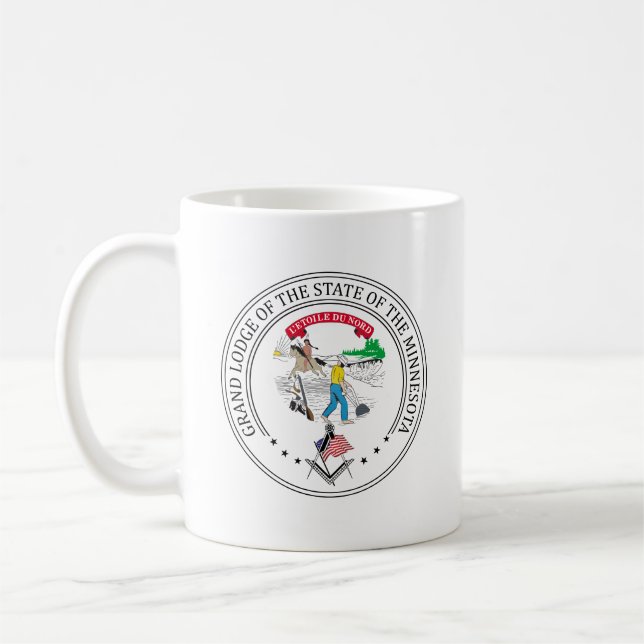 Frimurshuset i delstaten Minnesota Kaffemugg (Vänster)