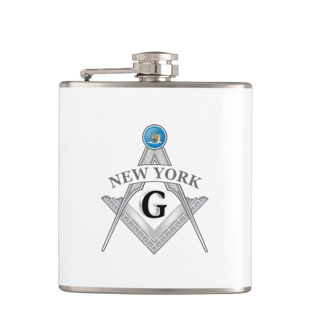 Frimurshuset i delstaten New York Fickplunta (Framsidan)