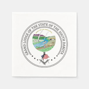 Frimurshuset i delstaten South Dakota Pappersservett