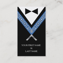 Frimursindelade Affärskort - Anpassningsbar Masoni Visitkort