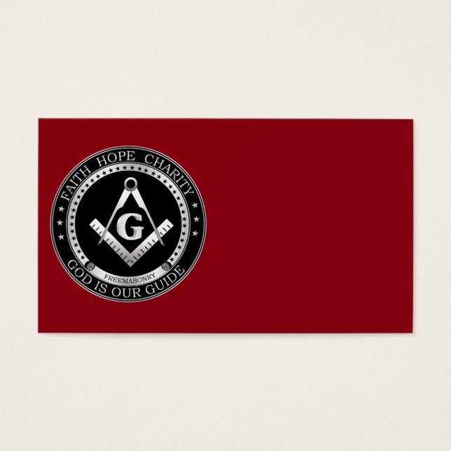 Frimurssäl Visitkort (Framsidan)