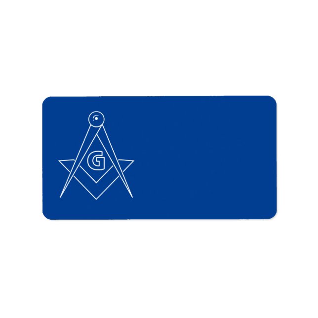 Frimurssymbol Adressetikett (Framsidan)