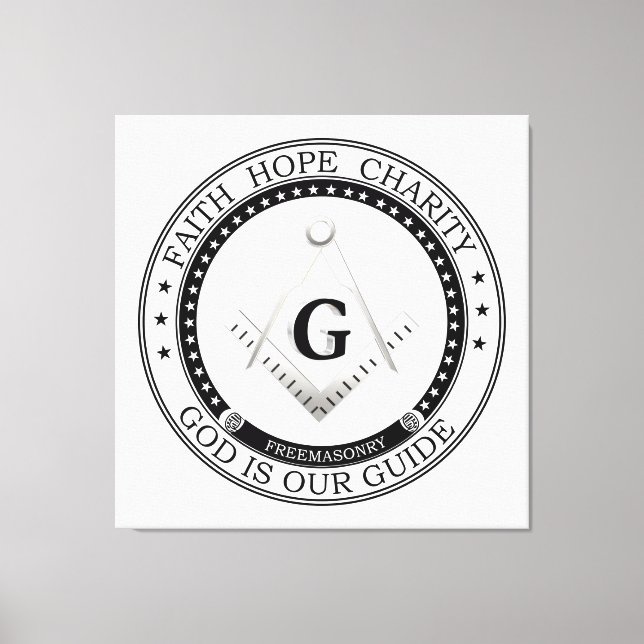 Frimurssymbol Canvastryck (Framsida)