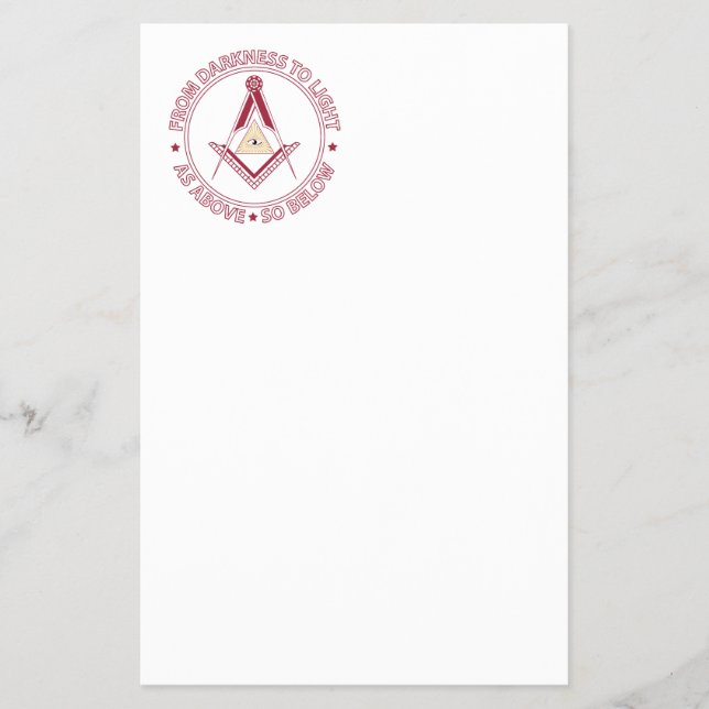 Frimurssymbol Flygblad (Framsidan)