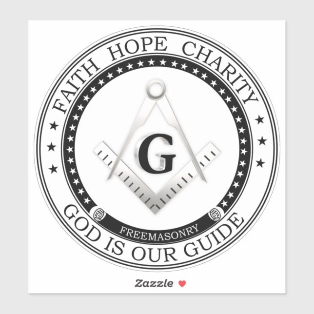 Frimurssymbol Klistermärken (Ark)