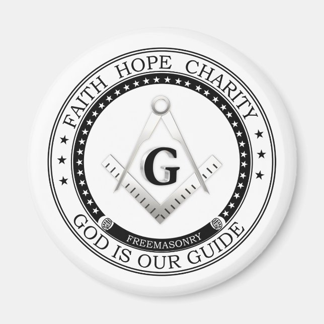 Frimurssymbol Magnet (Framsidan)