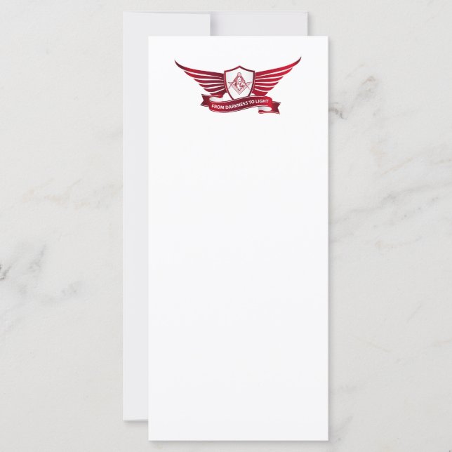 Frimurssymbol och sköld (Framsida)