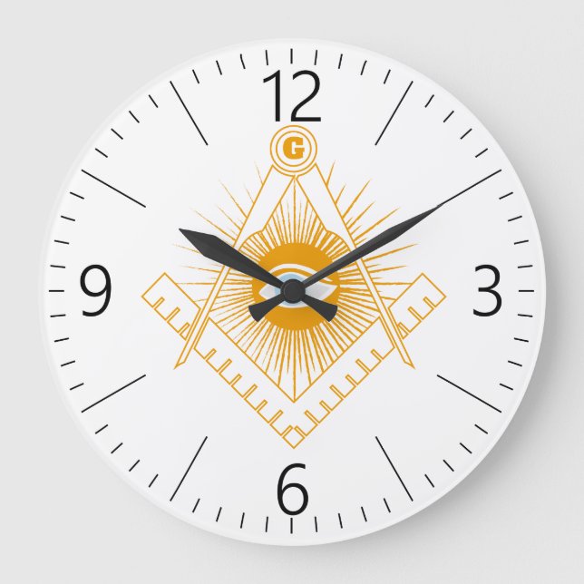 Frimurssymbol Stor Klocka (Framsida)