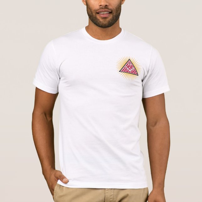 Frimurssymbol T Shirt (Framsida)